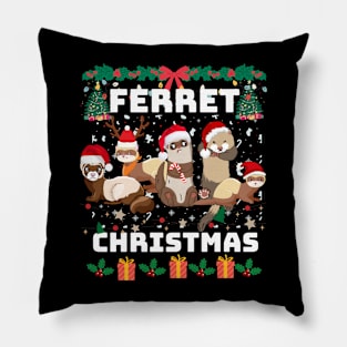 Ferret - Christmas Pillow