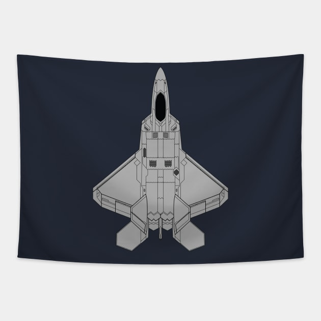 F-35 Lockheed Martin Lightning II Avation Design Tapestry by Avion