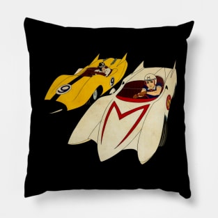 VINTAGE SPEED RACER FIGHT Pillow