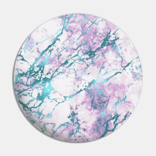 Marble Pattern Aesthetic Purple Blue Teal Pin