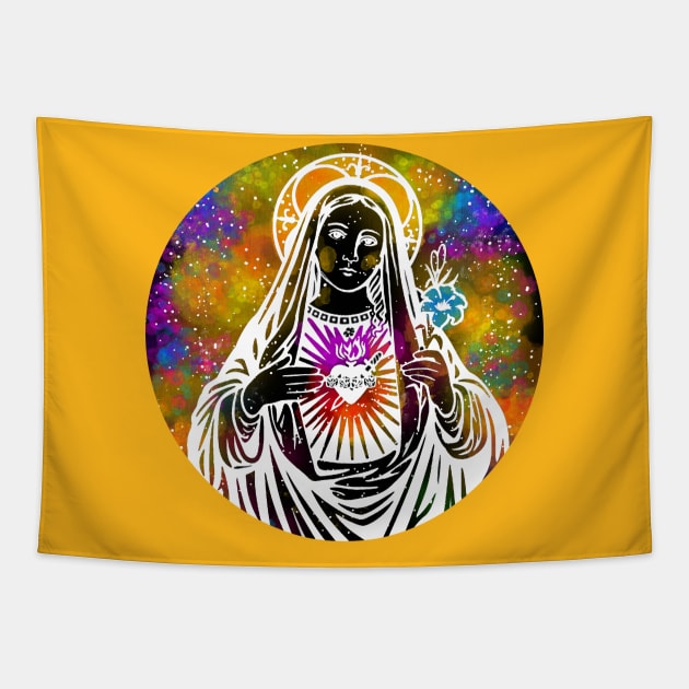 Virgin Mary ( Christian ) Tapestry by artbysavi