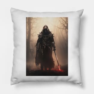 Dark Fantasy Sword Assassin Pillow