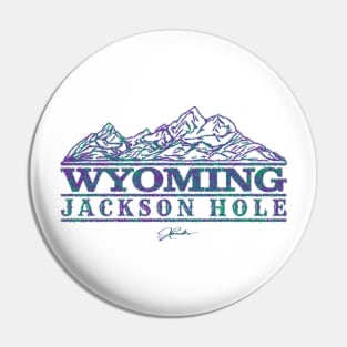 Jackson Hole, Wyoming, with Teton Range Pin