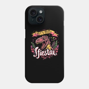 Happy cinco de mayo let's fiesta cute dino Phone Case