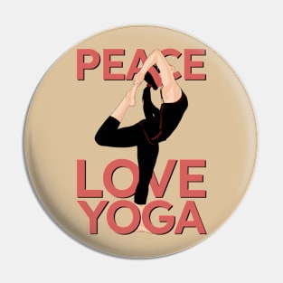 Vintage Yoga lady Pin