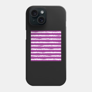 Purple Horizontal Stripe Seamless Pattern Phone Case