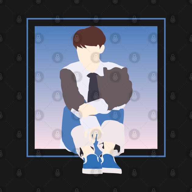 K-POP BOY FLAT DESIGN DAEBAK FANART by bianca alea