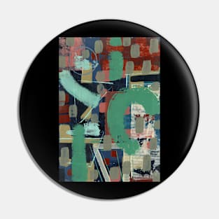 Art Acrylic artwork abstract Sage Pin