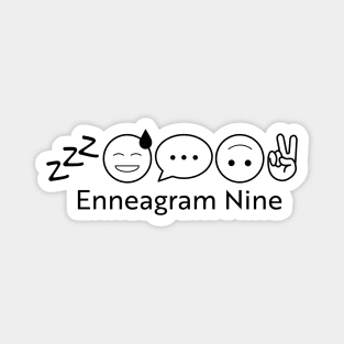 Enneagram 9 T-Shirt | Enneagram Type 9 | Peacemaker| Stable | Enneagram Gifts | Unisex - Men & Women's Tee Magnet