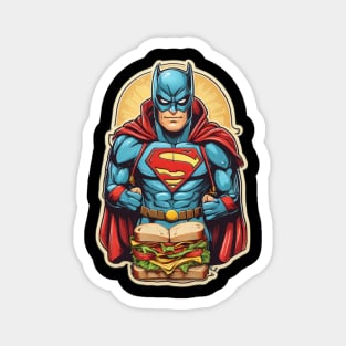 Heroic Bites Apparel: Unleash Your Inner Sandwich Superpowers with Whimsical Tees Magnet