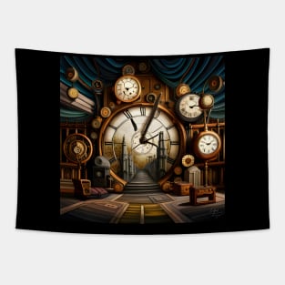 Steampunk Time Machine Tapestry