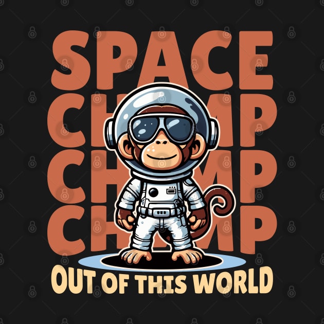 Space monkey astronaut chimp by Create Magnus