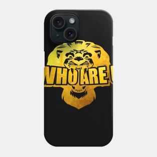 Royal Gold Who are U Phone Case