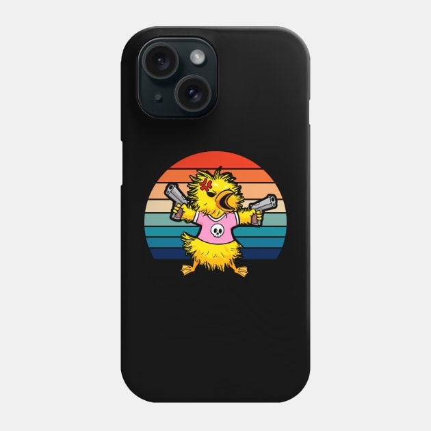 Pew-Pew Paddler: The Quacktastic Gun-Toting Duck Design Phone Case by Holymayo Tee