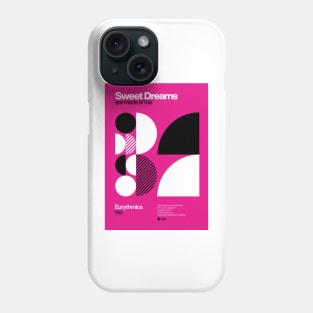 Sweet Dreams (Are Made of This) - Eurythmics Typographic Poster Phone Case