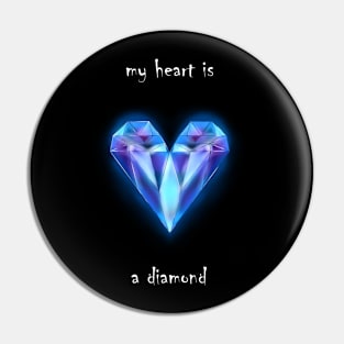 heart diamond Pin