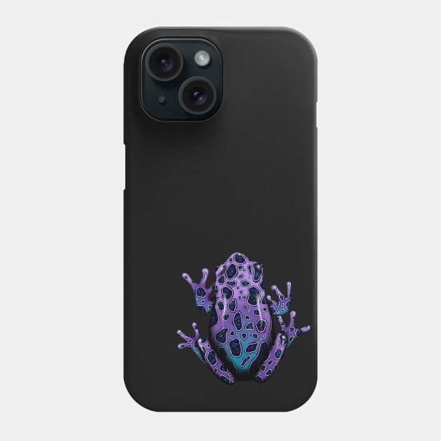 Purple Poison Dart Frog Phone Case by Vivid Chaos