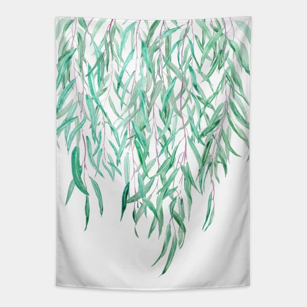 green eucalyptus arts Tapestry by colorandcolor