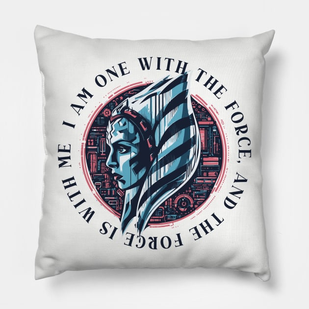 the force is with me Ahsoka Tano Pillow by whatyouareisbeautiful