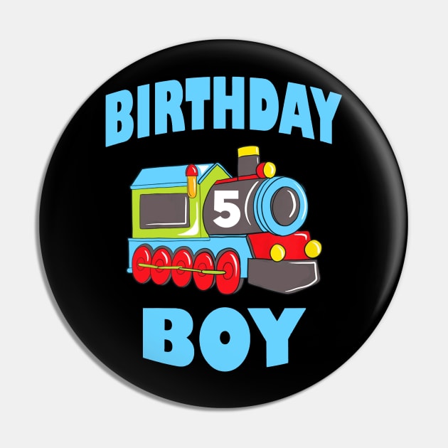 Kids Boys 5th Birthday Shirt, Birthday Boy, Kids 5 Years Old Pin by woodsqhn1