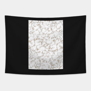 Marble with Gold | Happy Holidays Marble Texture Tapestry