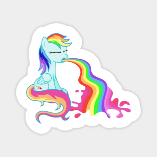 Pegasus Puking Rainbows Magnet