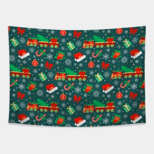 Playful Christmas Pattern Tapestry