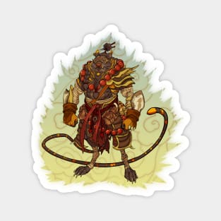 Tiger Warrior - Colored Magnet