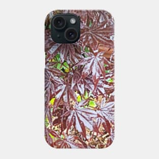 Artistic leaves natural pattern Phone Case