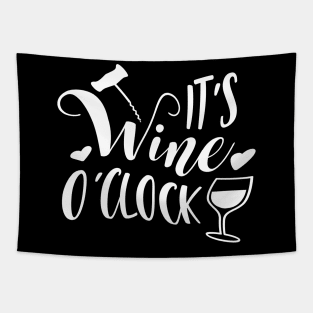 It's Wine O'Clock Tapestry