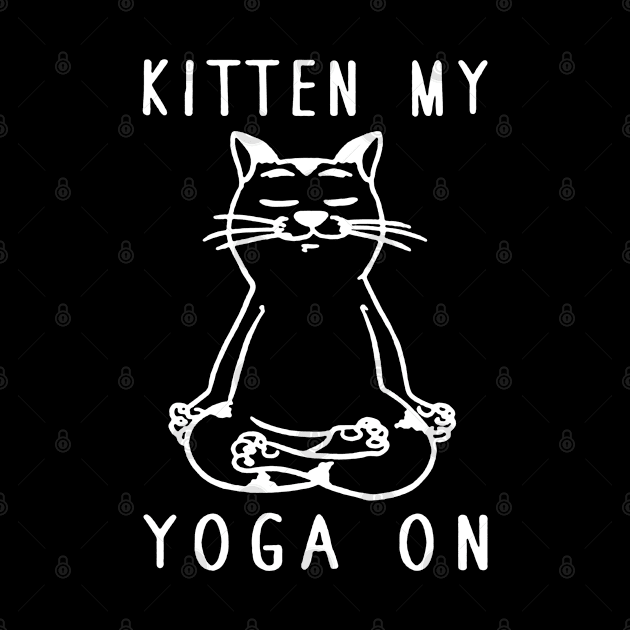 kitten me yoga on by amillustrated