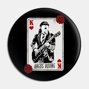 Vintage Card Angus Young Pin