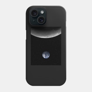 Moon And Planet Earth Phone Case