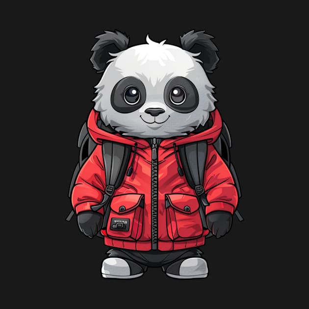 Panda School Kid - Panda Bear Japanese by Anassein.os