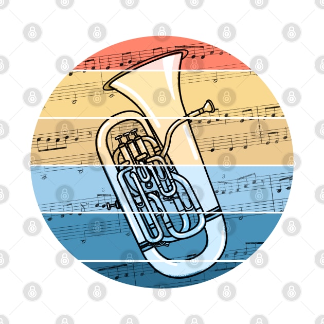 Euphonium Music Notation Euphoniumist Brass Musician by doodlerob