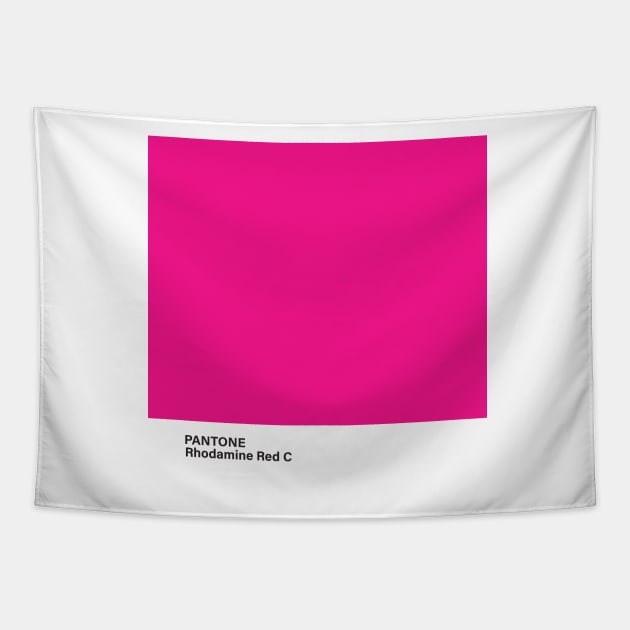 pantone Rhodamine Red C Tapestry by princessmi-com