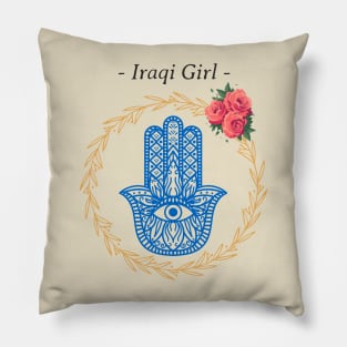 Iraqi Girl Iraq Hamsa Pillow