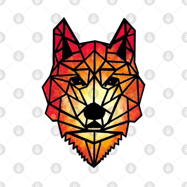 Geometric Wolf by CaveofNerdom