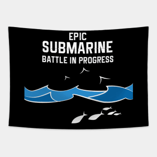 Epic Submarine Battle Veteran Tapestry