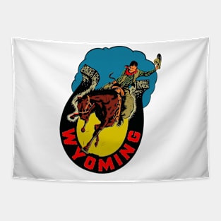 Vintage Wyoming Decal Tapestry