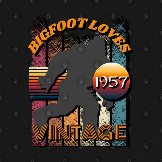 Bigfoot Loves Vintage 1957 by Scovel Design Shop