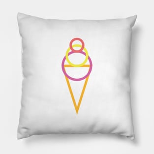 Ice Cream, Outline Pillow