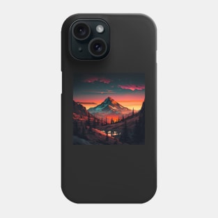Mountain Sunset Forest Phone Case