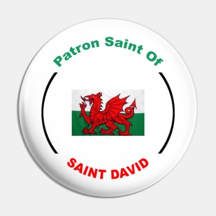 WALES PATRON SAINT Pin