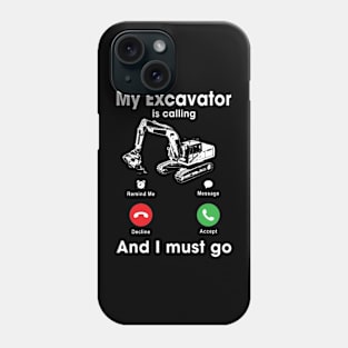 Pint-sized Powerhouse Excavator Whispers, Tee Triumph Extravaganza Phone Case