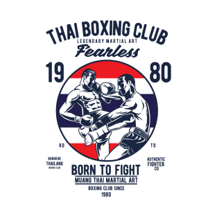 Thai Boxing Club Muay Thailand Kickboxing Martial Art T-Shirt