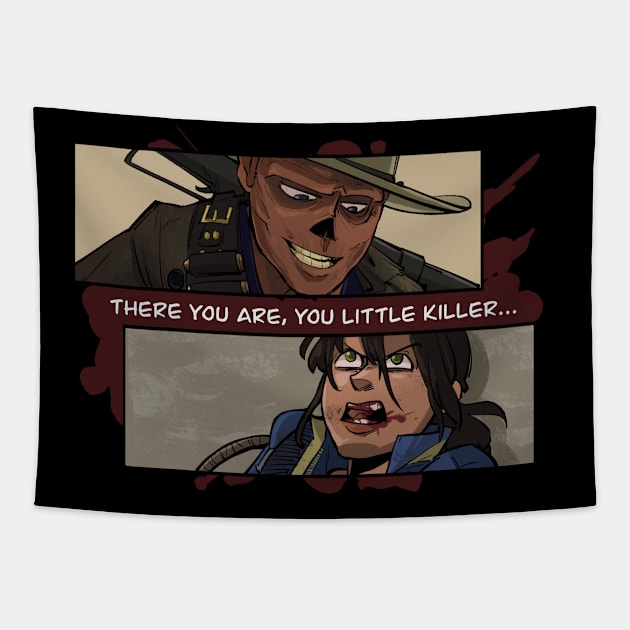 Little Killer Tapestry by cassafra5