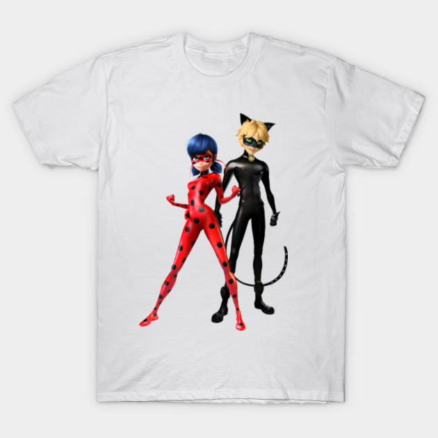 Ladybug Cat Noir Miraculous Ladybug T Shirt Teepublic