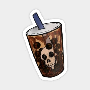 skull tea Magnet