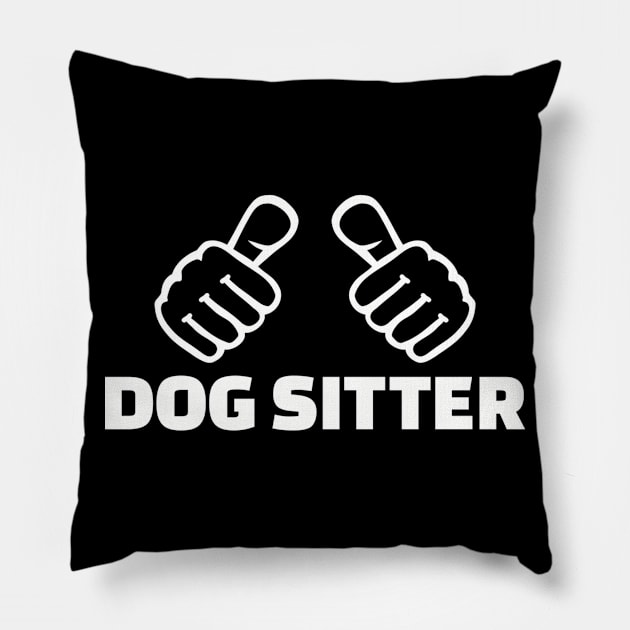 Dog sitter Pillow by Designzz